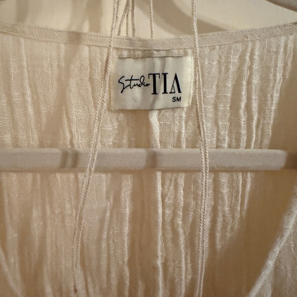STUDIO TIA - DELILAH MACRAME TOP - UNDYED /CURRY - Picture 5 of 8